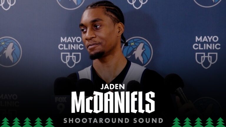 Our Mindset Is Where It Needs To Be. Jaden McDaniels Shootaround Sound 04.23.264 23