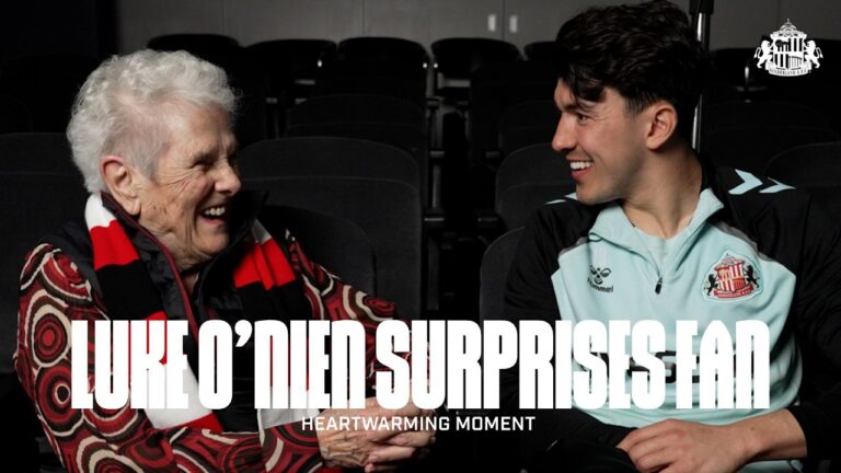 93-Year-Old Sunderland Fan Meets Luke ONien In A Heartwarming Surprise
