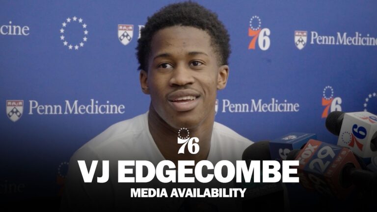 Philadelphia 76ers Practice Media Availability VJ Edgecombe 04.23.26