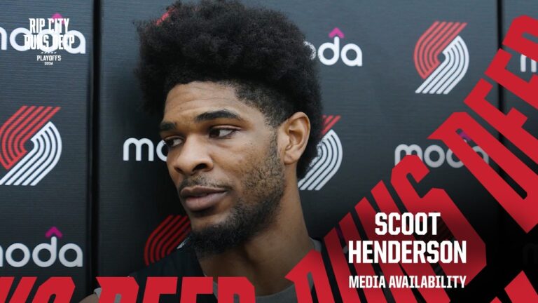 Scoot Henderson On Game 2 And Preparation For Game 3 vs Spurs Portland Trail Blazers Apr 23 2026