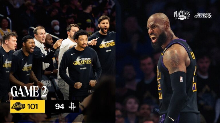 Mini Movie: Lakers Take 2-0 Series Lead vs Houston 2026 NBA Playoffs