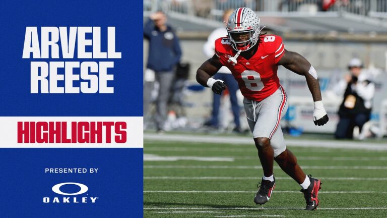 HIGHLIGHTS: Ohio State Edge Arvell Reese Giants Draft Arvell Reese