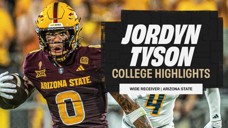 Jordyn Tyson Highlights Arizona State WR 2026 NFL Draft