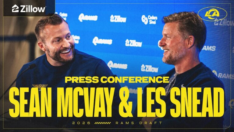 LIVE: Sean McVay & Les Snead Recap Day 1 Of The 2026 NFL Draft