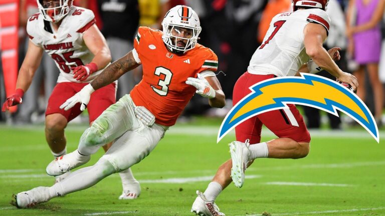 1st Round Draft Pick EDGE Akheem Mesidor College Highlights LA Chargers