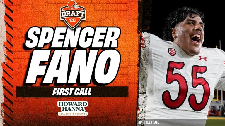 OT Spencer Fano gets The Draft Call at No. 9 Overall Cleveland Browns