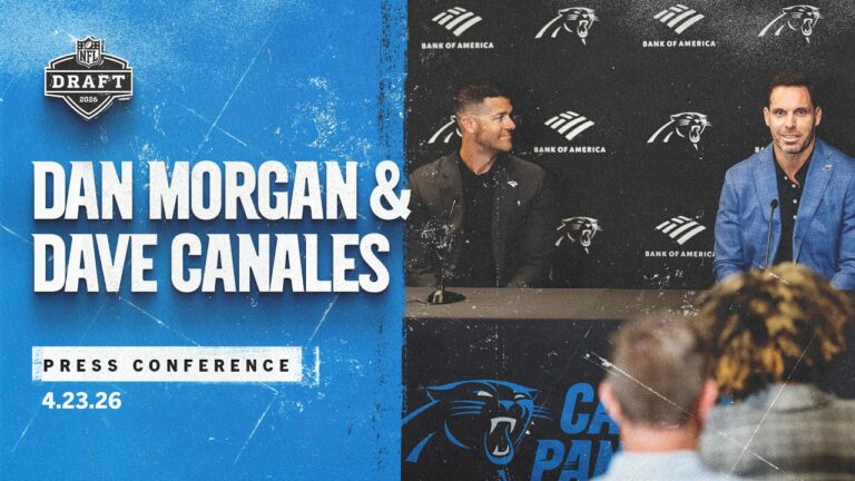 Dan Morgan and Dave Canales first-round press conference NFL Draft