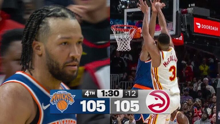 Final 4:10 INSANE ENDING 6 Hawks at 3 Knicks April 23, 2026