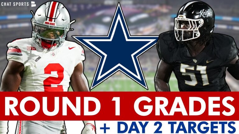Cowboys Draft Grades: Caleb Downs AND Malachi Lawrence Taken In Round 1 After Trades Day 2 Targets