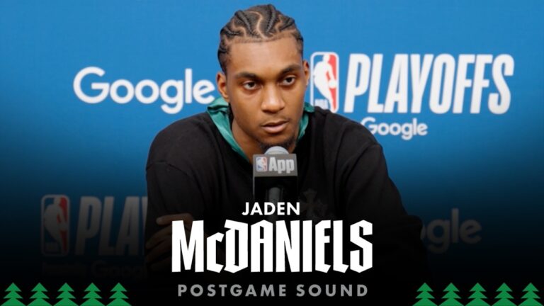 Trying To Bring That Edge Jaden McDaniels Postgame Sound 04.23.26