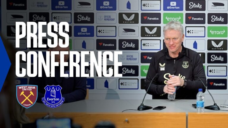 WEST HAM v EVERTON David Moyes’ Premier League press conference