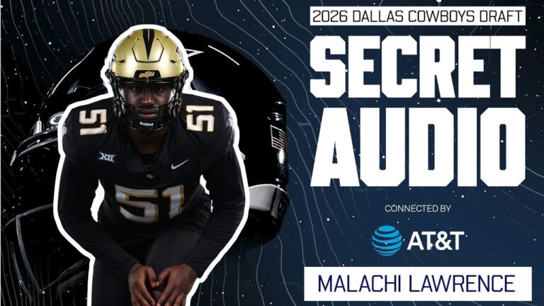 Secret Audio: Malachi Lawrence Dallas Cowboys 2026
