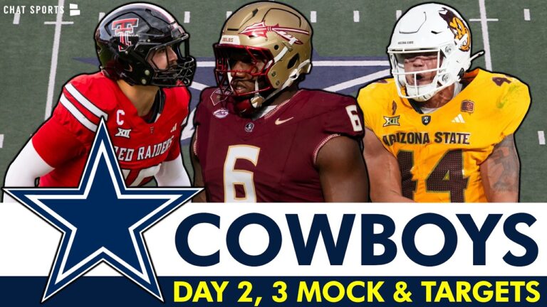 Dallas Cowboys Day 2 & Day 3 NFL Mock Draft & Top Round 3 Draft Targets For 2026 NFL Draft