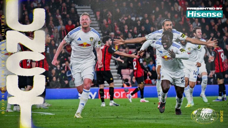Dramatic 97th-minute equaliser! Uncut exclusive footage AFC Bournemouth 2-2 Leeds United