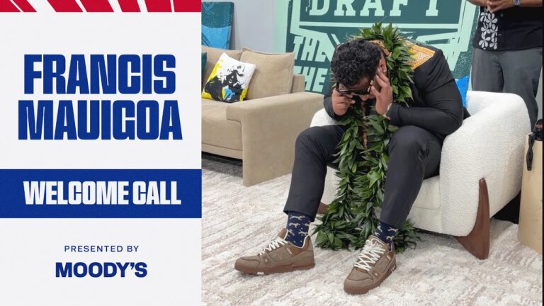 FRANCIS MAUIGOA GETS THE CALL New York Giants 10th Overall Draft Pick