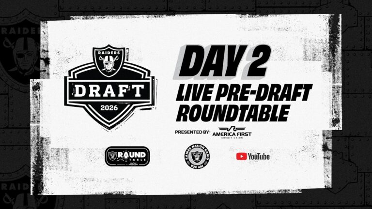 Live Pre-Draft Raiders Roundtable – Day 2 2026 NFL Draft