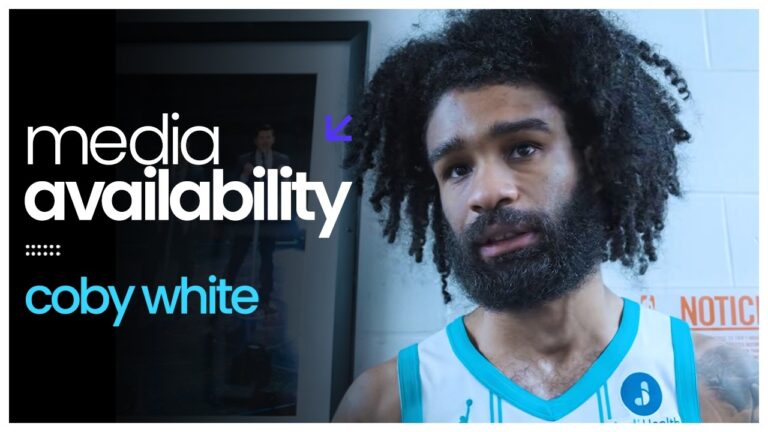 Hornets at Nets: Coby White Postgame Media Availability 3 31 2026