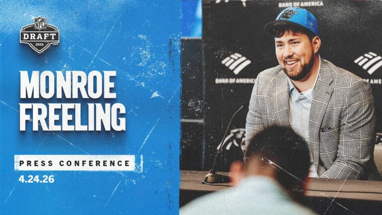 Monroe Freeling on coming to the Panthers: ‘I’m home’ Carolina Panthers