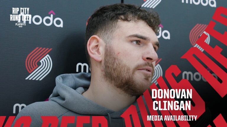 Donovan Clingan On First Home Playoff Game Portland Trail Blazers April 24, 2026