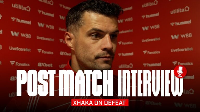It’s important we react Xhaka On Forest Defeat Post-Match Interview