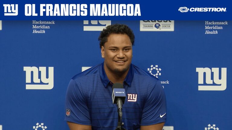 Francis Mauigoa: &quotI&39m thankful for the moment&quot New York Giants