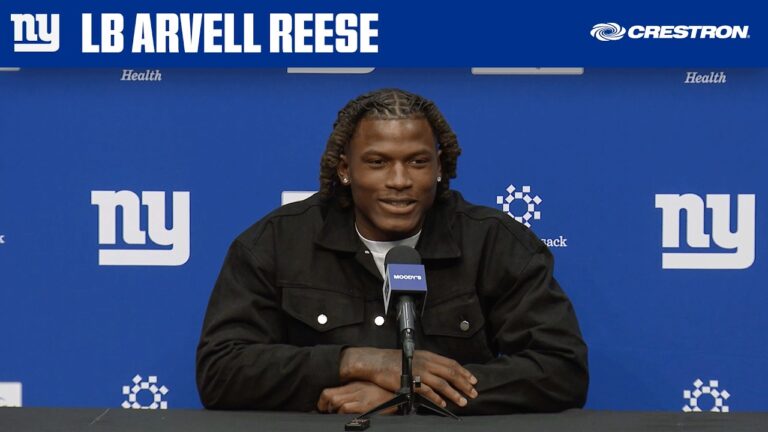 Arvell Reese on John Harbaugh Teams: &quotFast and violent&quot New York Giants