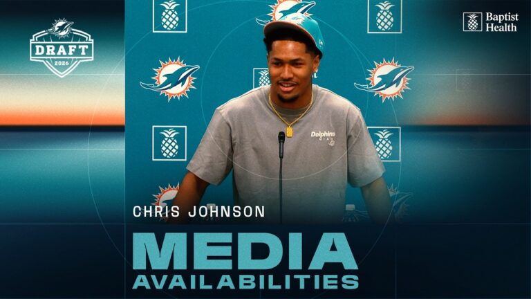 Chris Johnson’s Introductory Press Conference Miami Dolphins