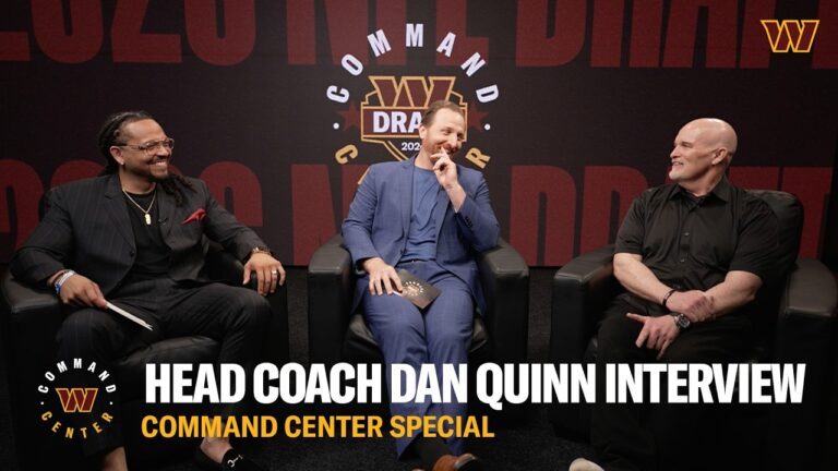 Head Coach Dan Quinn Talks LB Sonny Styles Command Center Commanders NFL