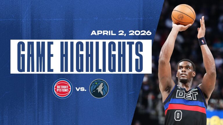 Detroit Pistons vs. Minnesota Timberwolves GAME HIGHLIGHTS 04.02.26