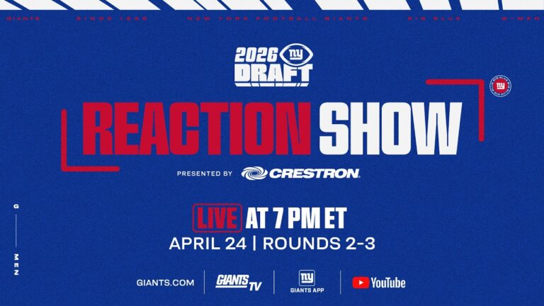 LIVE: Giants Pick 37 Colton Hood CB Tennessee
