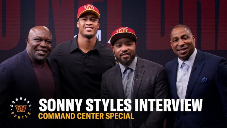 LB Sonny Styles Joins Legends to Talk Playing in Washington Command Center Commanders NFL