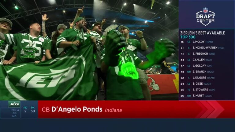 The New York Jets Select D’Angelo Ponds with the 50th Pick of the 2026 NFL Draft