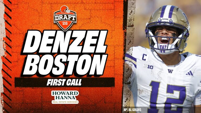 WR Denzel Boston gets The Draft Call at No. 39 Overall Cleveland Browns