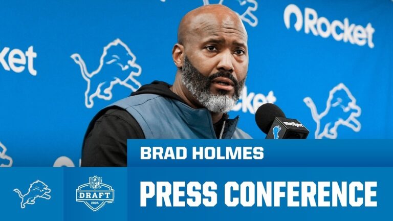 Brad Holmes NFL Draft Press Conference Day Two FULL April 24, 2026