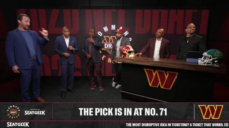 Command Center LIVE: On the Clock for Round 3 of the NFL Draft! Washington Commanders