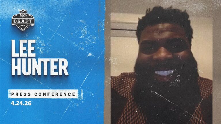 Lee Hunter introductory press conference NFL Draft Carolina Panthers