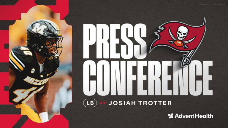 Josiah Trotter: A Tone Setter Press Conference Tampa Bay Buccaneers