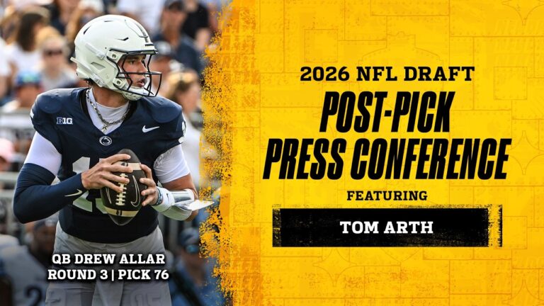 Steelers select QB Drew Allar 2026 Post-Pick Press Conference (R3, P76) Pittsburgh Steelers