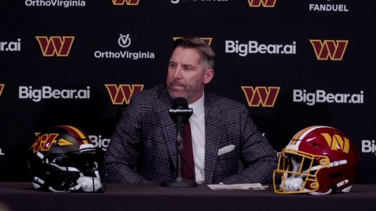 LIVE: GM Adam Peters Speaks to the Media on Night 2 of the NFL Draft Washington Commanders