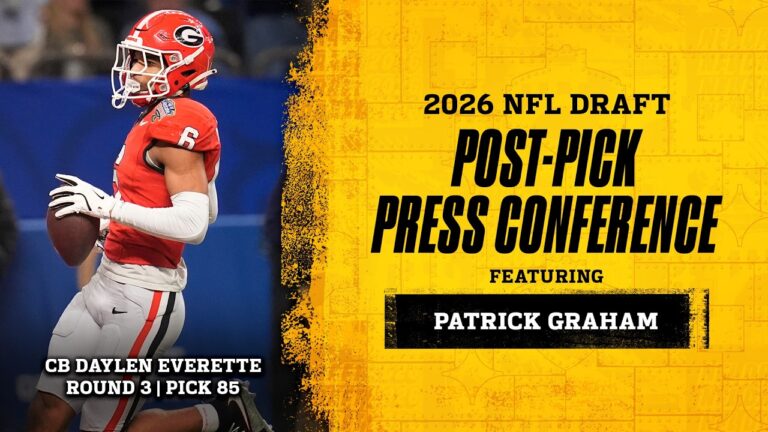 Steelers select CB Daylen Everette 2026 Post-Pick Press Conference (R3, P85) Pittsburgh Steelers