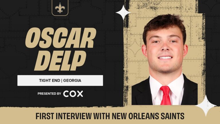 Oscar Delp First Interview with the Saints 2026 NFL Draft