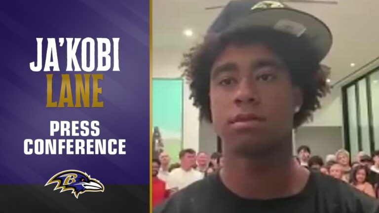 Ja’Kobi Lane: ‘I Definitely Wanted to End Up in Baltimore’ Baltimore Ravens