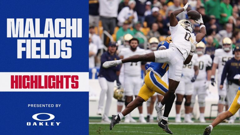 HIGHLIGHTS: Notre Dame WR Malachi Fields Giants Draft Malachi Fields