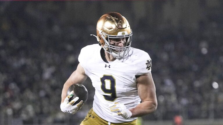Eli Raridon College Highlights, Notre Dame Tight End New England Patriots 2026 NFL Draft Pick