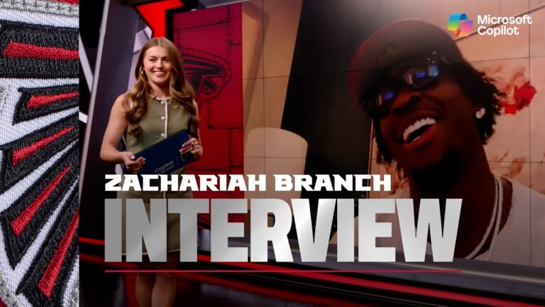 Zachariah Branch talks about excitement to join Falcons wide receiver room NFL Draft