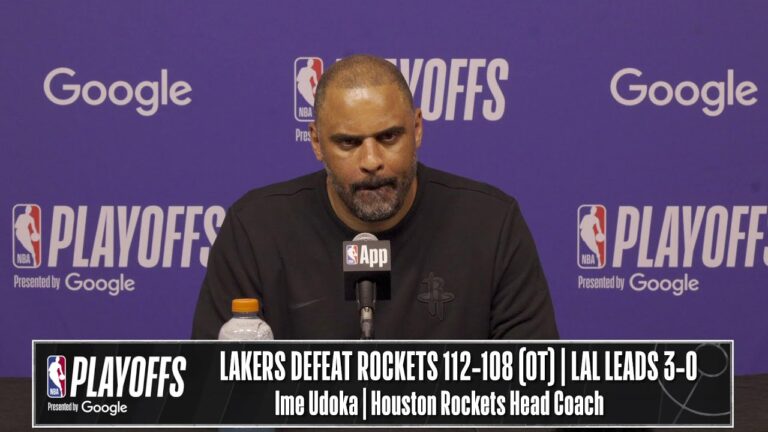 Los Angeles Lakers vs. Houston Rockets Game 3 Postgame Media Availability
