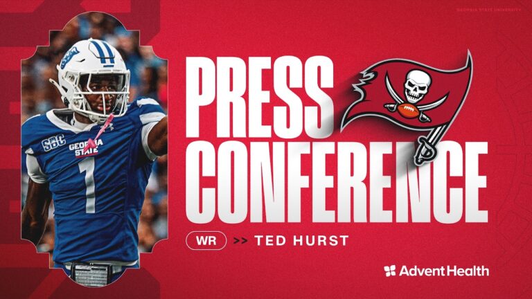 Ted Hurst Talks Teaming Up With Baker Mayfield Press Conference Tampa Bay Buccaneers