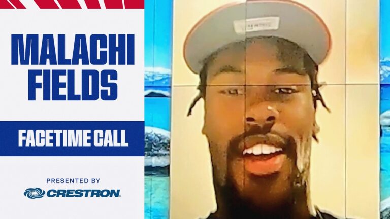 MALACHI FIELDS GETS THE CALL New York Giants