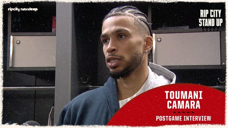 Toumani Camara Talks Tonight’s Win & His Amazing Performance Portland Trail Blazers April 2 2026