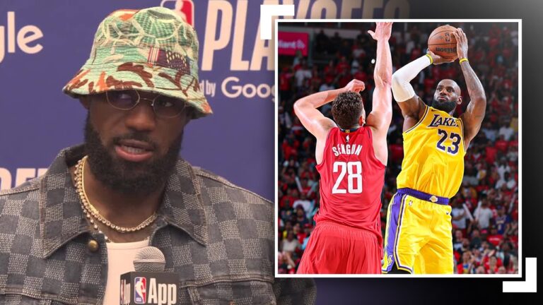 LeBron Reacts to His CLUTCH Game 3 Performance vs Rockets April 24, 2026